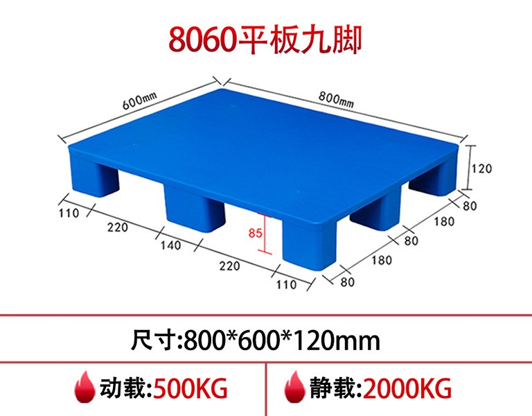 真人游戏第一品牌
8060平板九脚塑料注塑托盘