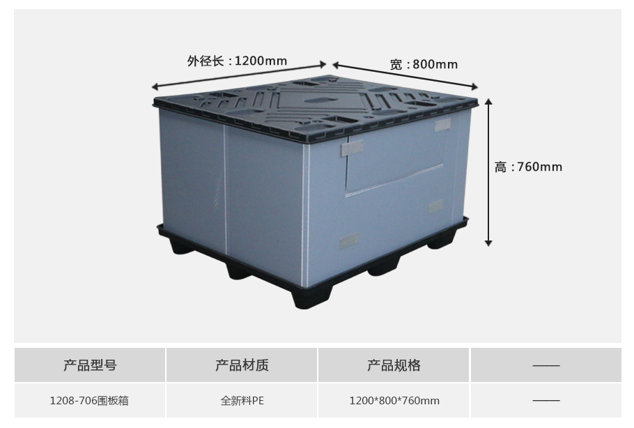 真人游戏第一品牌
1208-760塑料围板箱