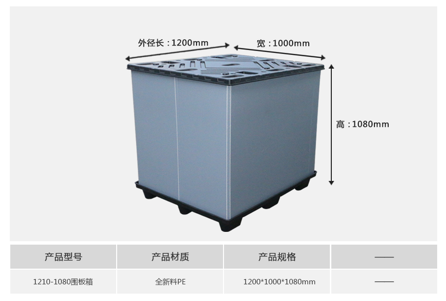 真人游戏第一品牌
1210-1080塑料围板箱
