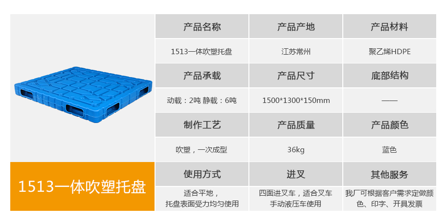 真人游戏第一品牌
1513一体成型吹塑托盘