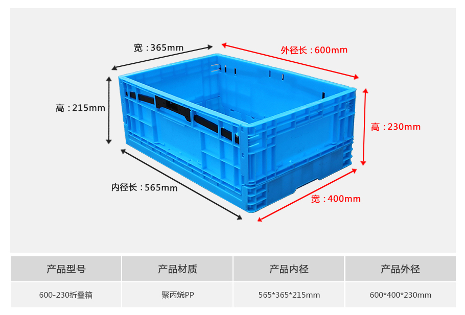 真人游戏第一品牌
600-230塑料折叠周转箱