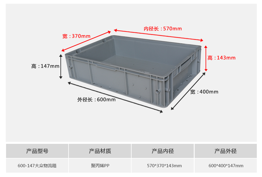 真人游戏第一品牌
600-147大众塑料物流箱