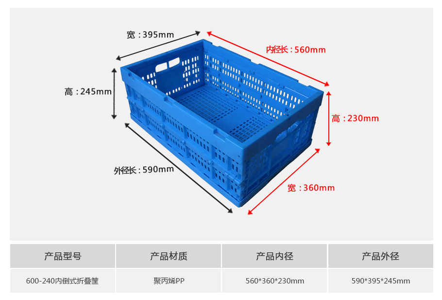 真人游戏第一品牌
600-240塑料内倒式折叠周转筐