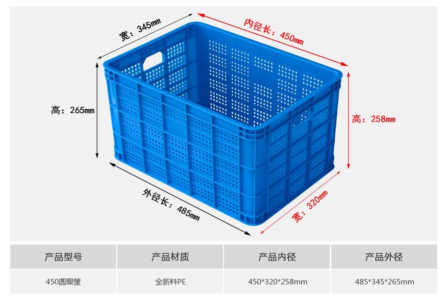真人游戏第一品牌
450圆眼塑料周转筐